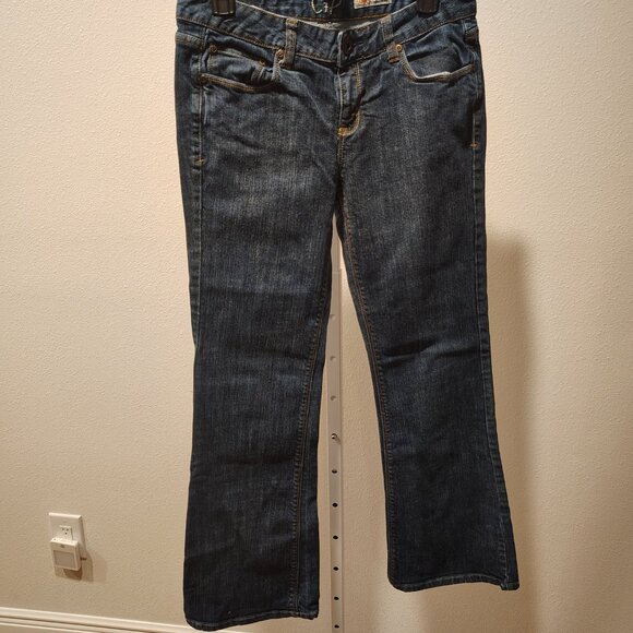 Chip & Pepper C7P Junior's Size 11 Blue Laguna Beach Flare Stretch Denim Jeans - Picture 7 of 13